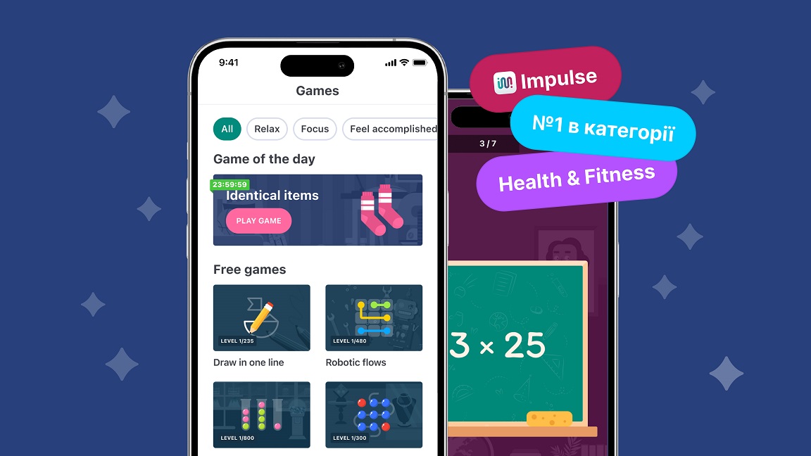 Український застосунок Impulse — світовий лідер App Store у категорії Health & Fitness